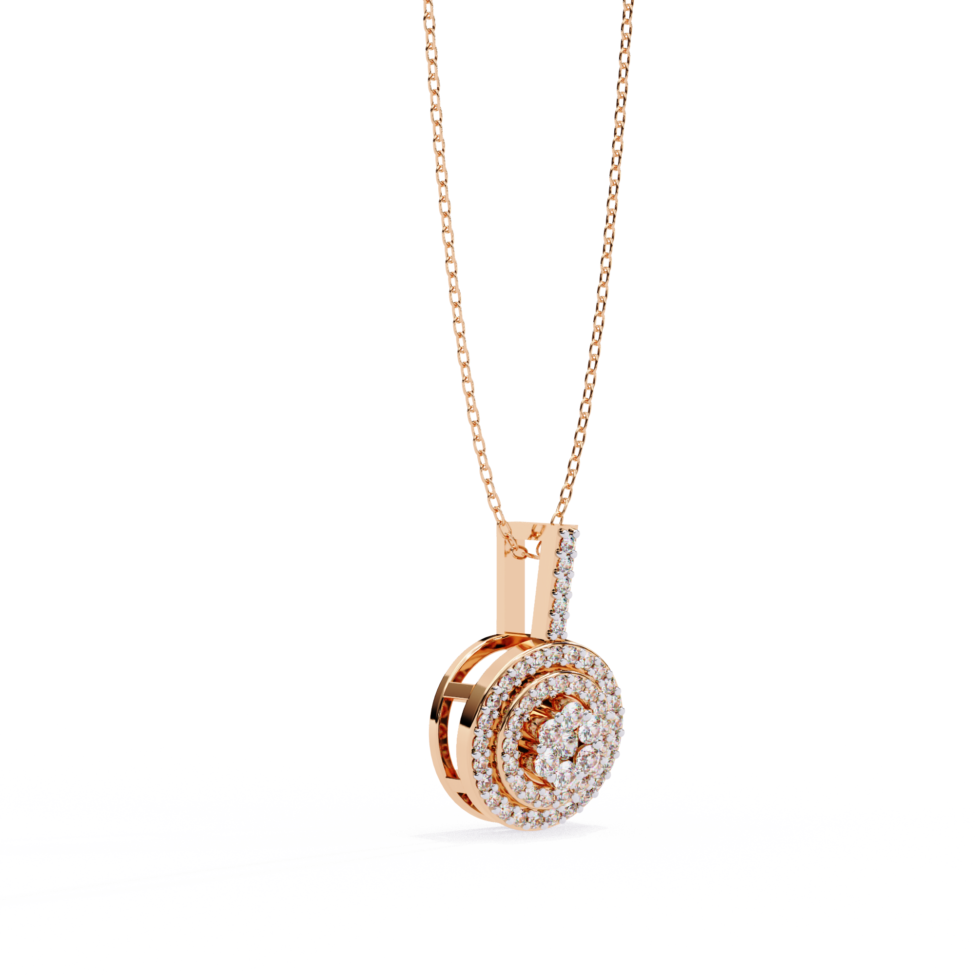 Solitairekart 0.26ct Natural Diamond Eternal Orbit Pendant-HI Color, VS-SI  Clarity